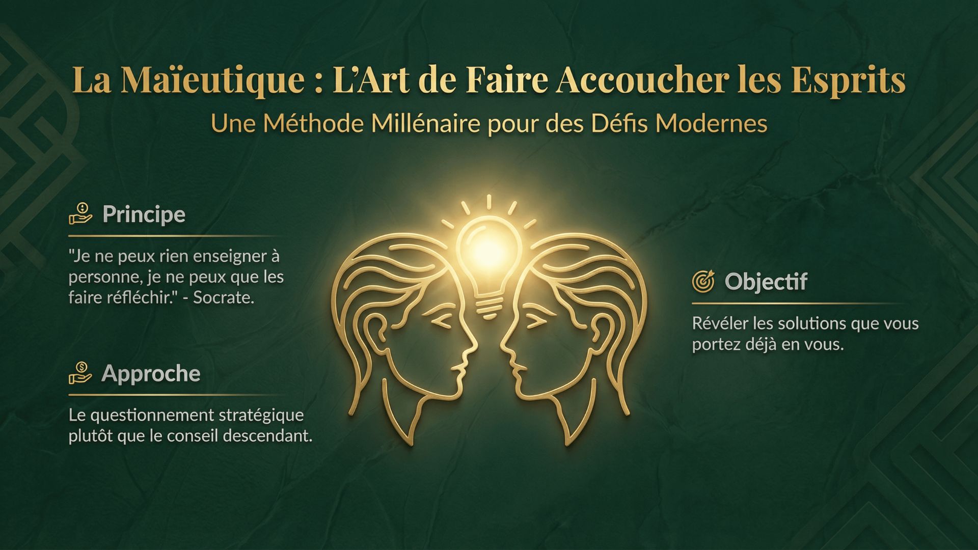 La Maïeutique : L'Art de Faire Accoucher les Esprits